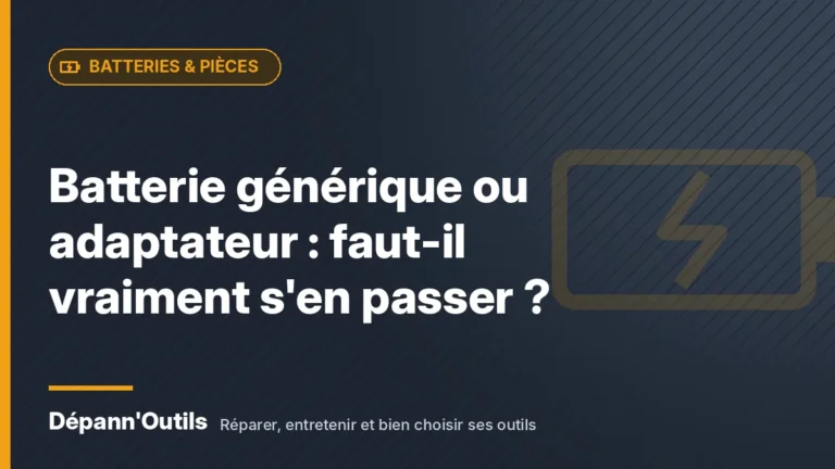 Batterie générique ou adaptateur : faut-il vraiment s'en passer ?