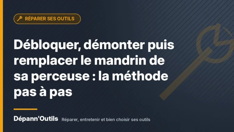 Débloquer, démonter puis remplacer le mandrin de sa perceuse : la méthode pas à pas